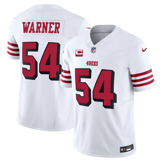 Fred Warner #54 San Francisco 49ers Thorwback Vapor F.U.S.E. Limited White Jersey