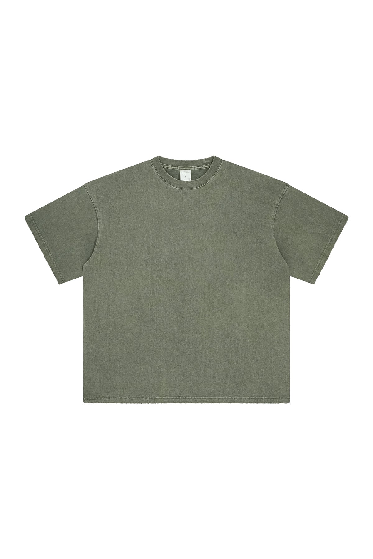 250GSM Distressed Pigment Dyed Washed Tee