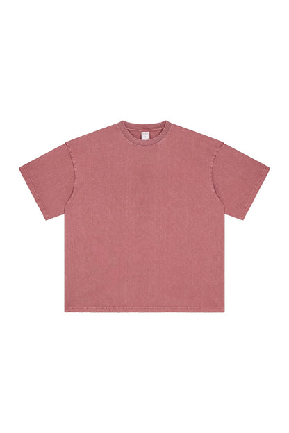 250GSM Distressed Pigment Dyed Washed Tee