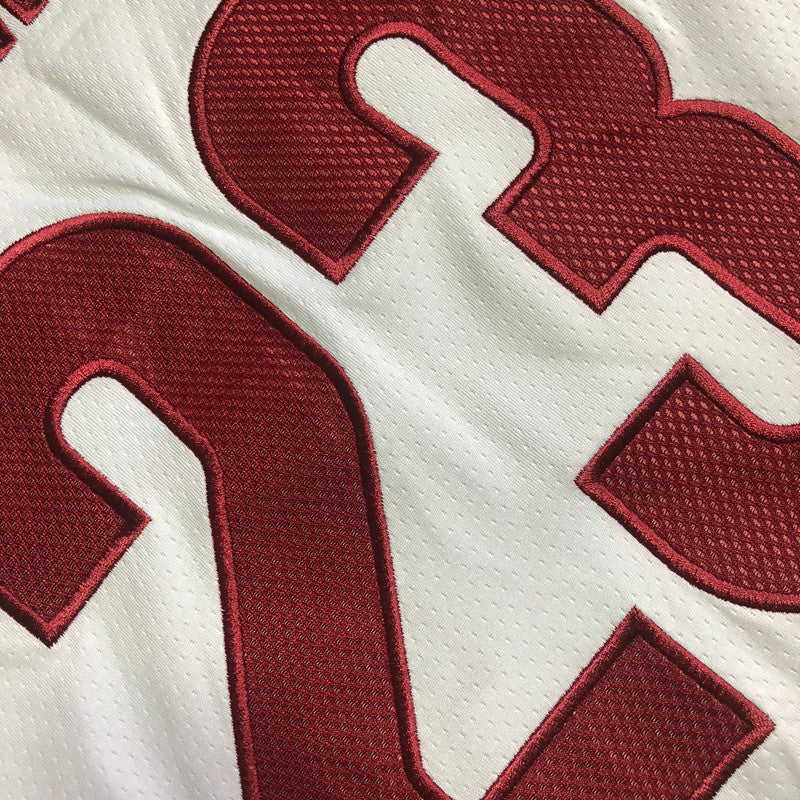 Cleveland Cavaliers LeBron James #23 white Throwback Jersey - Dense Embroidery