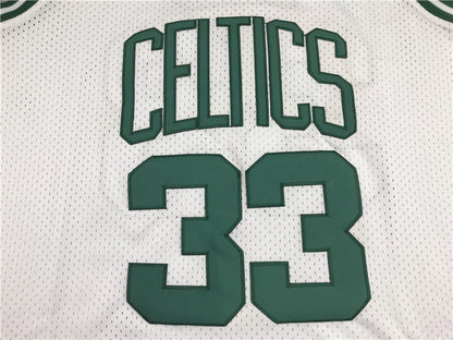Boston Celtics Larry Bird #33 1985-86 Throwback ！ Embroidered Jersey