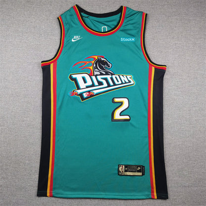 Detroit Pistons Cade Cunningham #2 City Edition Swingman Jersey ！ Embroidered