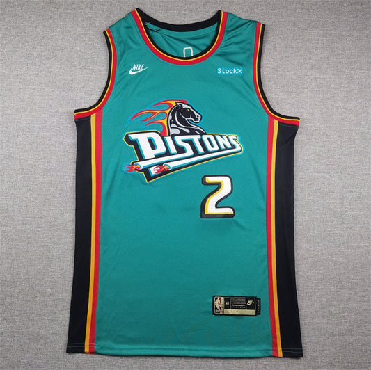 Detroit Pistons Cade Cunningham #2 City Edition Swingman Jersey ！ Embroidered