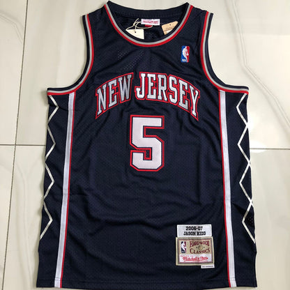 Brooklyn Nets Jason Kidd #5 2006 Throwback Jersey - Dense Embroidery