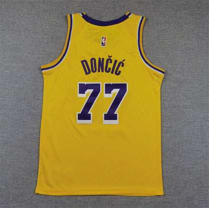 Youth Luka Don?i? Los Angeles Lakers #77 Embroidered  Jersey
