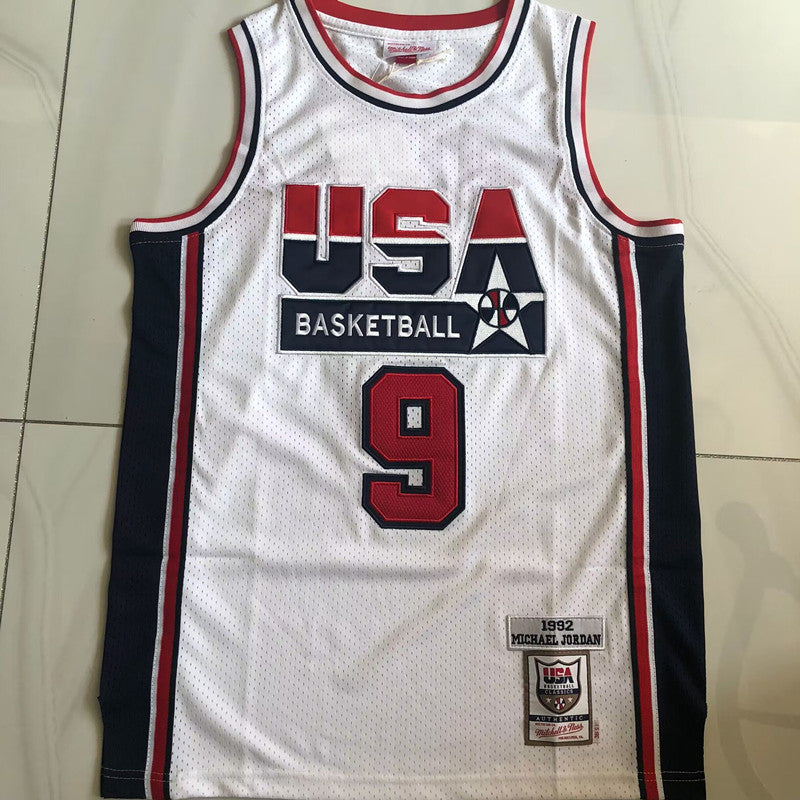 Dream Team Michael Jordan #9  Throwback Jersey - Dense Embroidery