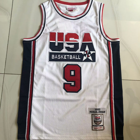 Dream Team Michael Jordan #9  Throwback Jersey - Dense Embroidery