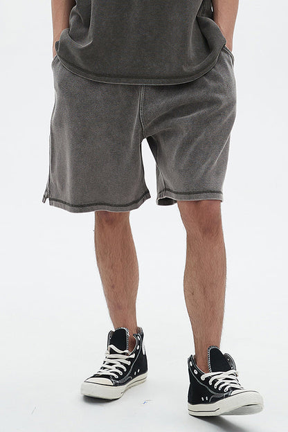 400GSM Double Stitch Washed Short