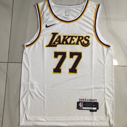 Los Angeles Lakers Luka Dončić #77 White Player Edition - Hot pressing
