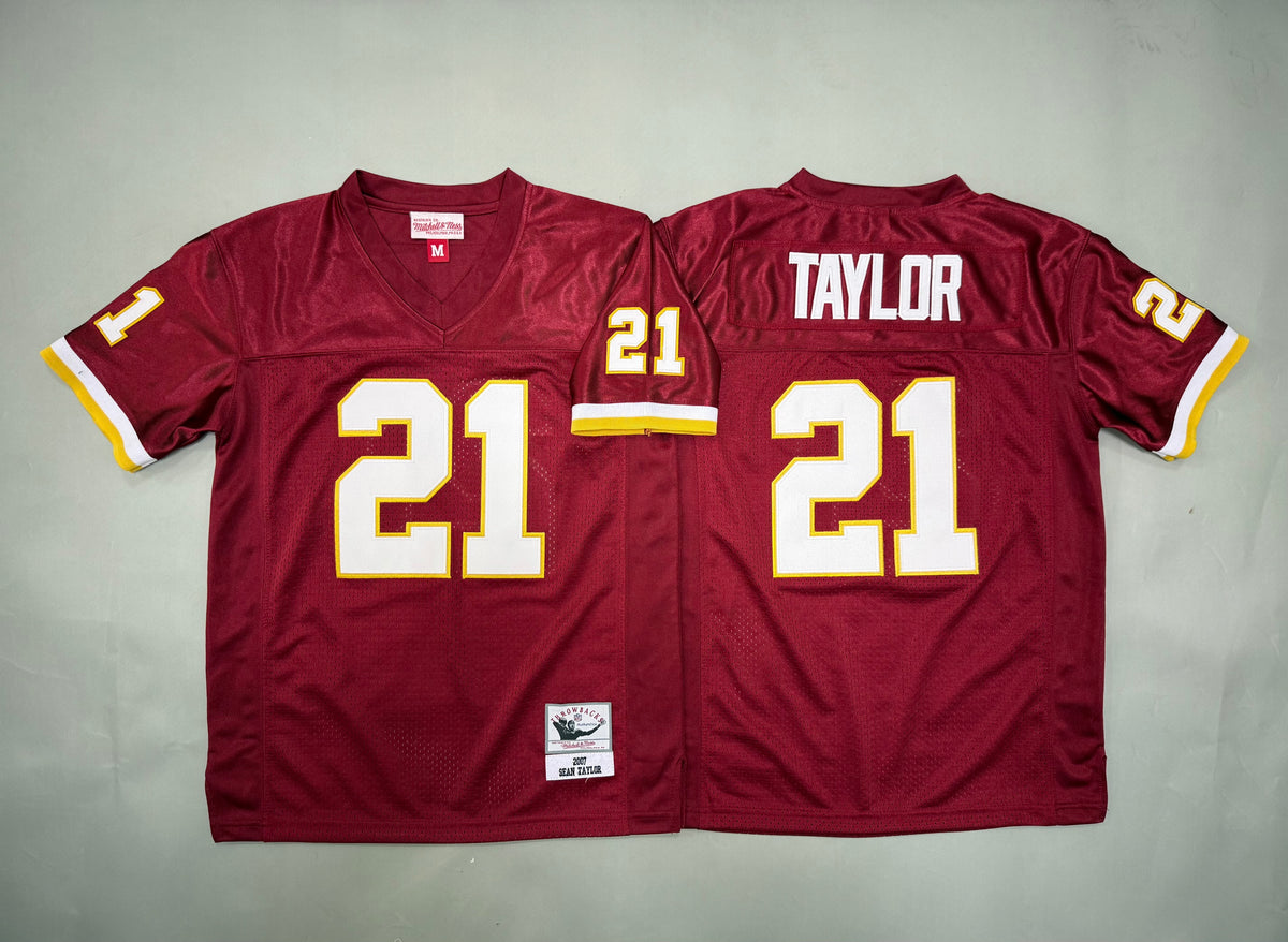 Youth Sean Taylor #21 Red Washington Redskins 2000 Vintage Throwback Jersey