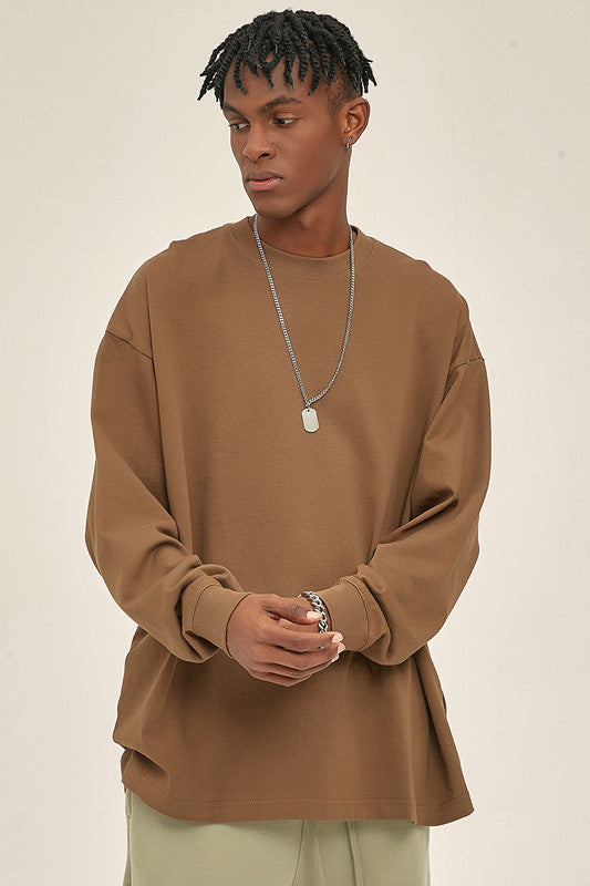305GSM Oversized Long Sleeve Crew