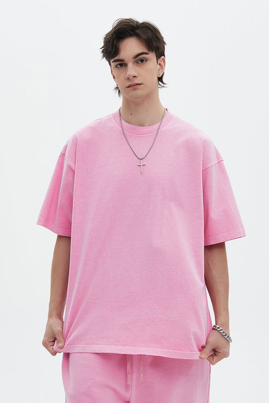 250GSM Pigment Dyed Washed Tee