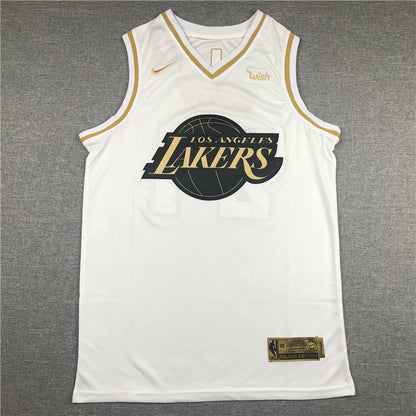 Kobe Bryant #24 Los Angeles Lakers "White & Gold" City Edition Swingman Jersey - Embroidered