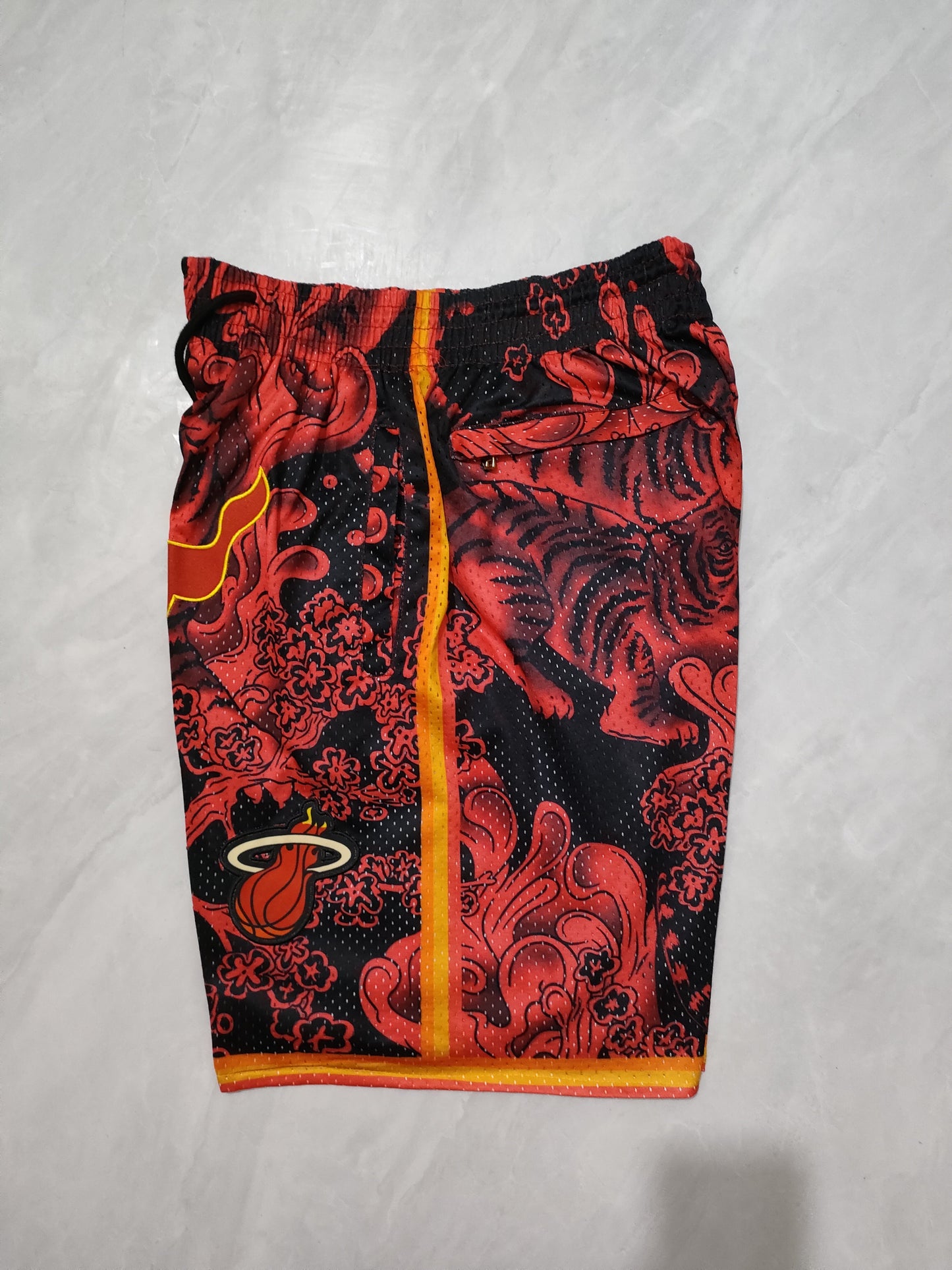 Miami Heat Red Tiger Year Limited Edition Pocket Shorts