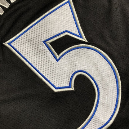 Minnesota Timberwolves Anthony Edwards #5 black Throwback Jersey - Dense Embroidery