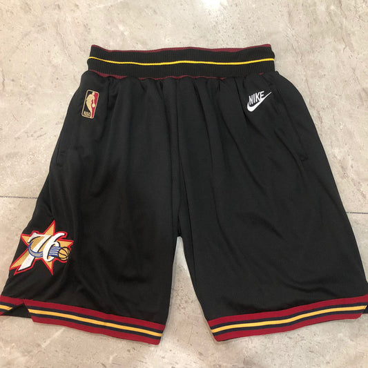 Philadelphia 76ers Black Pocket Shorts