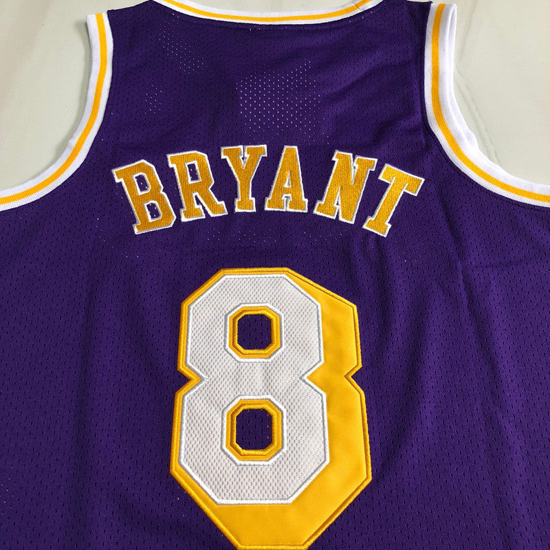 All-Star Game Kobe Bryant #8 Purple Throwback Jersey - Dense Embroidery