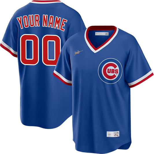 Custom Chicago Cubs 1994 Cooperstown Jersey - Blue