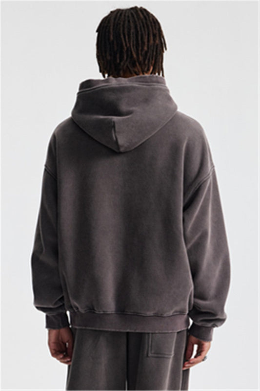 370GSM Boxy Fit Pigment Dyed Washed Hoodie