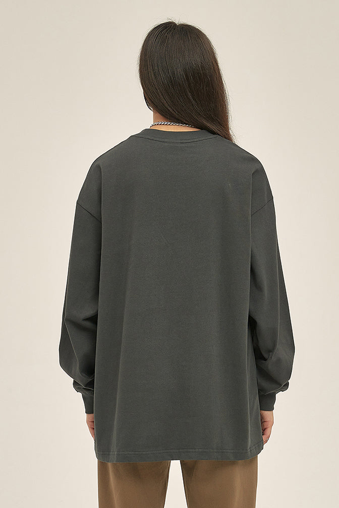 305GSM Oversized Long Sleeve Crew