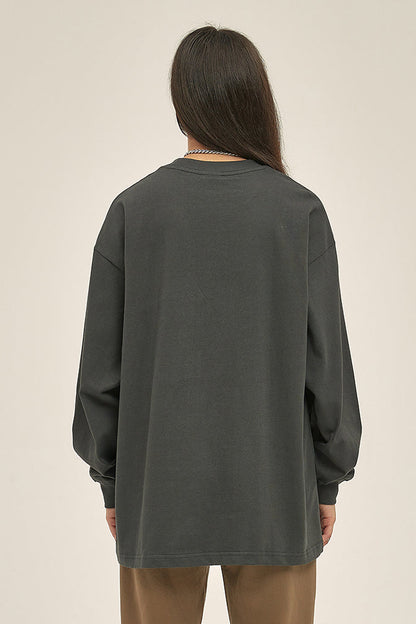 305GSM Oversized Long Sleeve Crew