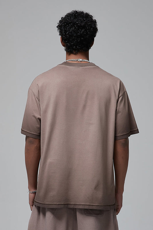 250GSM Double Stitch Sleeve Hem Washed Tee