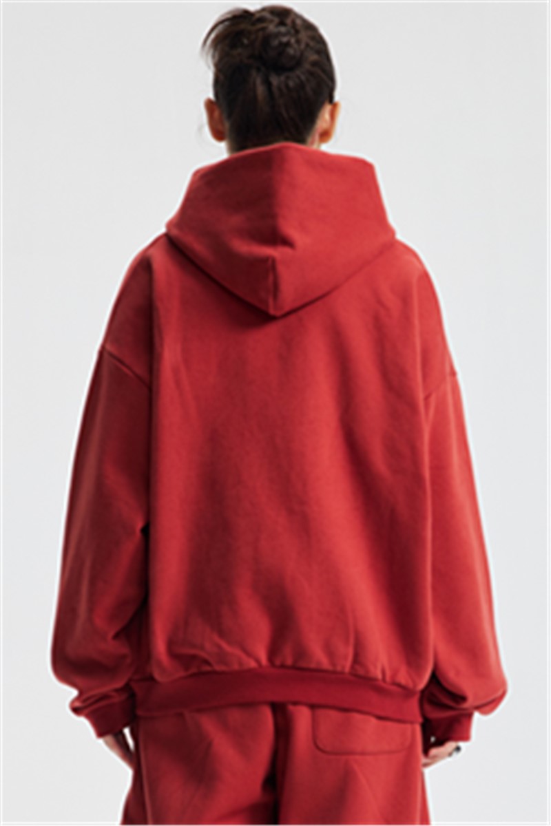 430GSM Boxy Fit Fleece Solid Color Hoodie