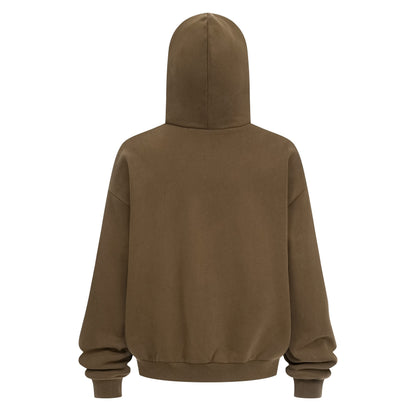 430GSM Boxy Fit Fleece Solid Color Hoodie