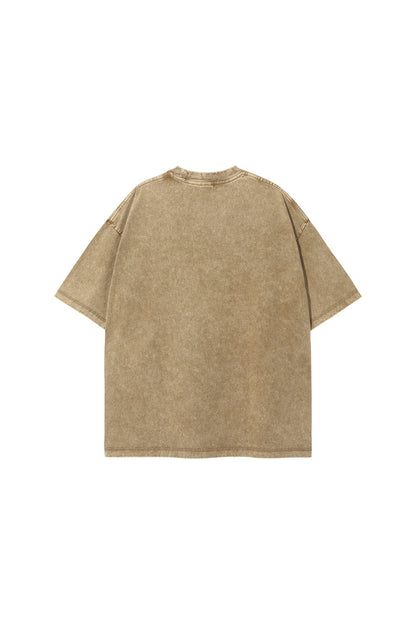 275GSM Double Stitch Sleeve Hem Washed Tee