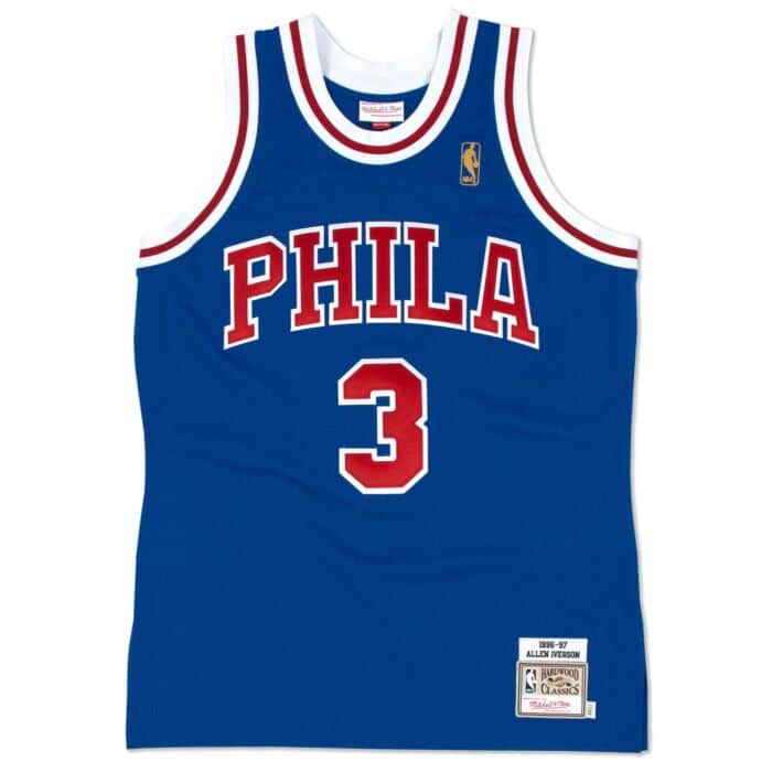 Allen Iverson Philadelphia 76ers Throwback Jersey