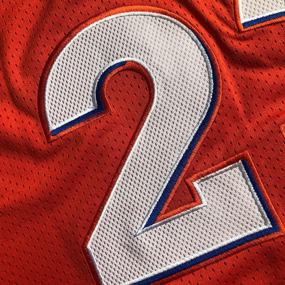 Cleveland Cavaliers LeBron James #23 Orange Throwback Jersey - Dense Embroidery