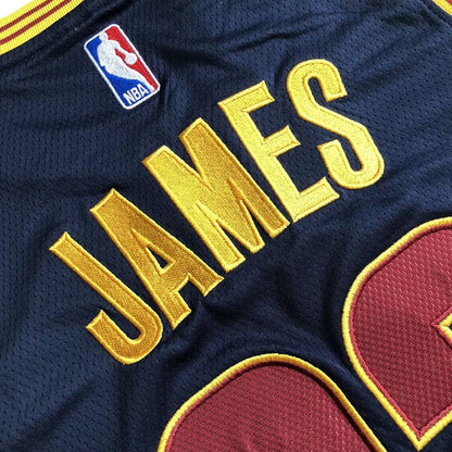 Cleveland Cavaliers LeBron James #23 Black-blue Throwback Jersey - Dense Embroidery