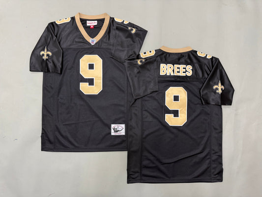 Mens Drew Brees#9 New Orleans Saints Vintage Throwback Jersey