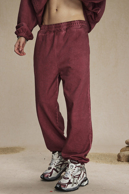 450GSM Dirty Effect Washed Out Sweatpants