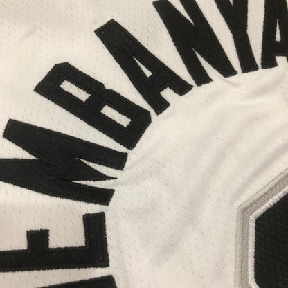 San Antonio Spurs Victor Wembanyama #1 White Throwback Jersey - Dense Embroidery