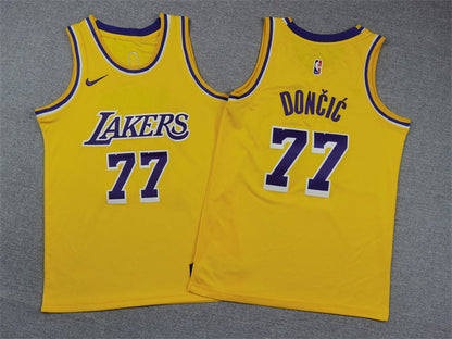 Youth Luka Don?i? Los Angeles Lakers #77 Embroidered  Jersey