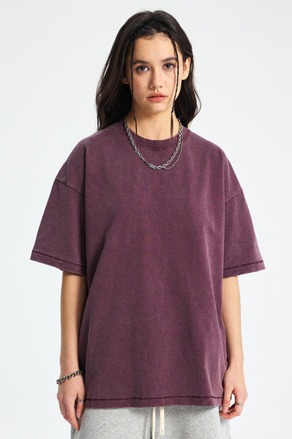 275GSM Pigment Dyed Light Washed Tee