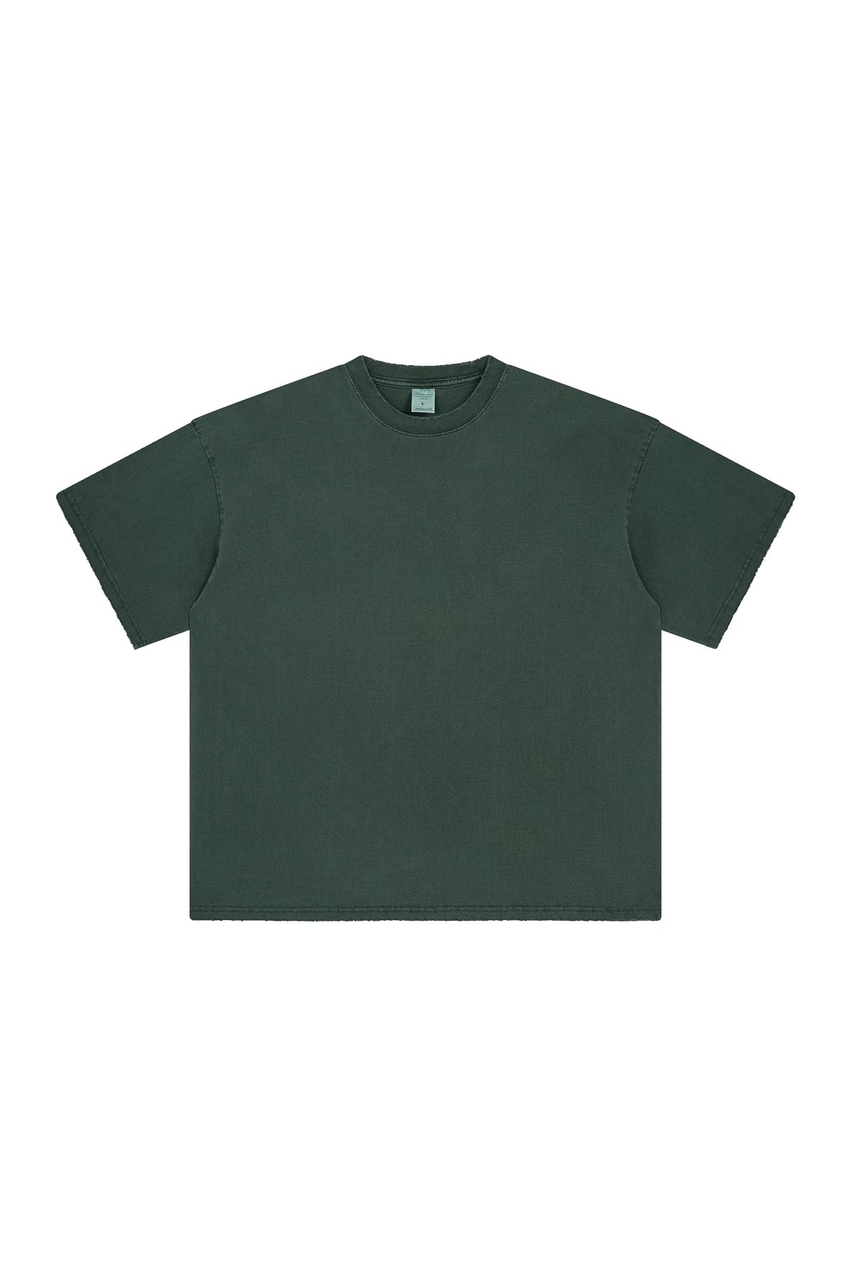 250GSM Distressed Pigment Dyed Washed Tee