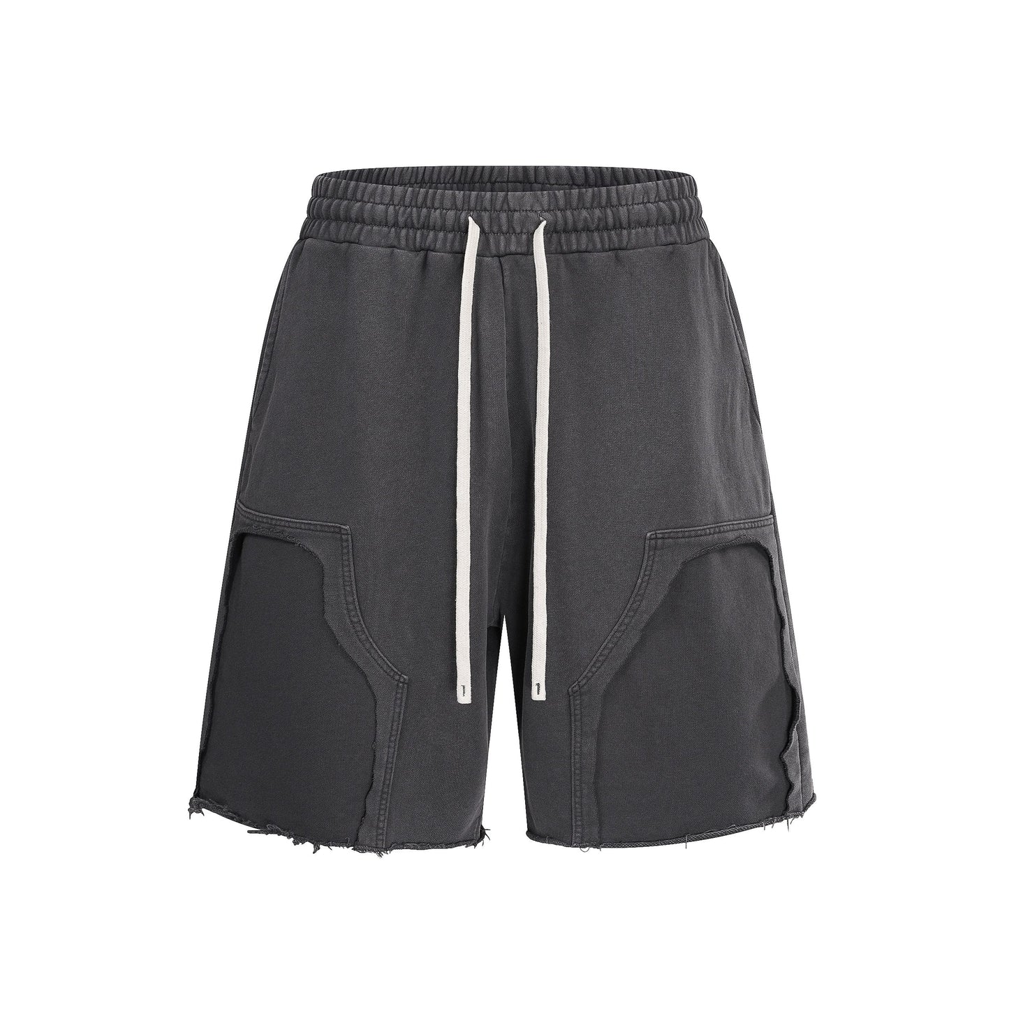 380GSM Distressed Patchwork Washed Short