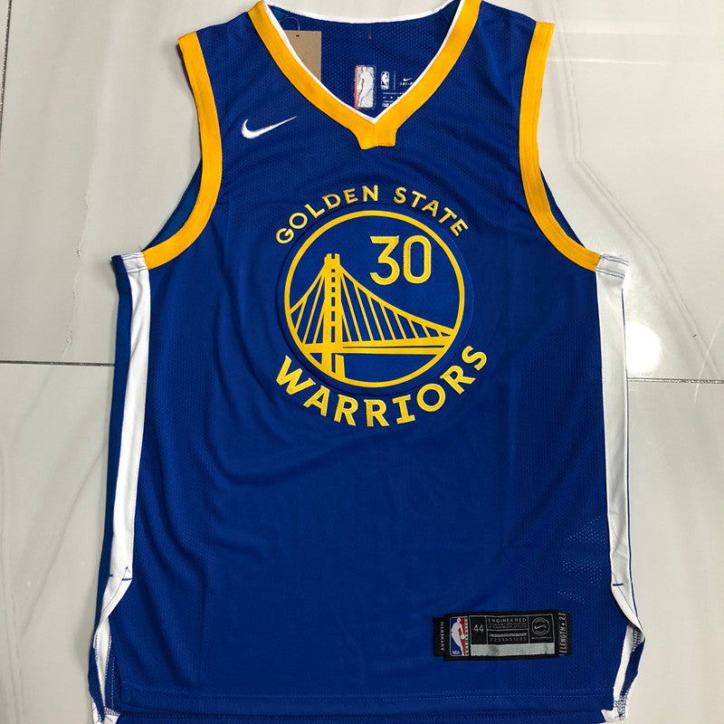 Golden State Warriors Stephen Curry #30 blue Throwback Jersey - Dense Embroidery