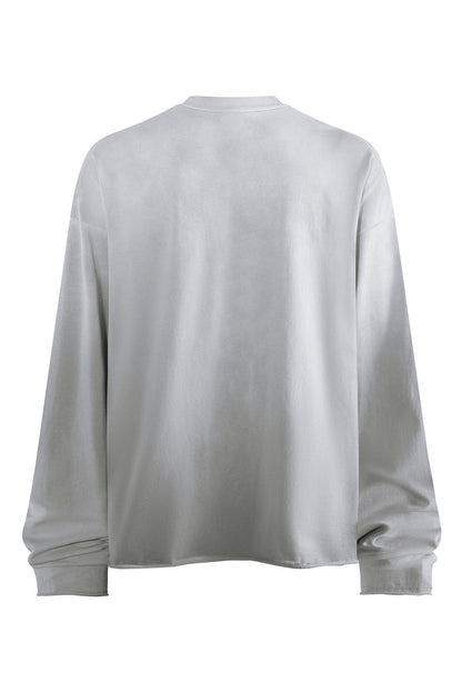 275GSM Distressed Spray Washed Long Sleeve