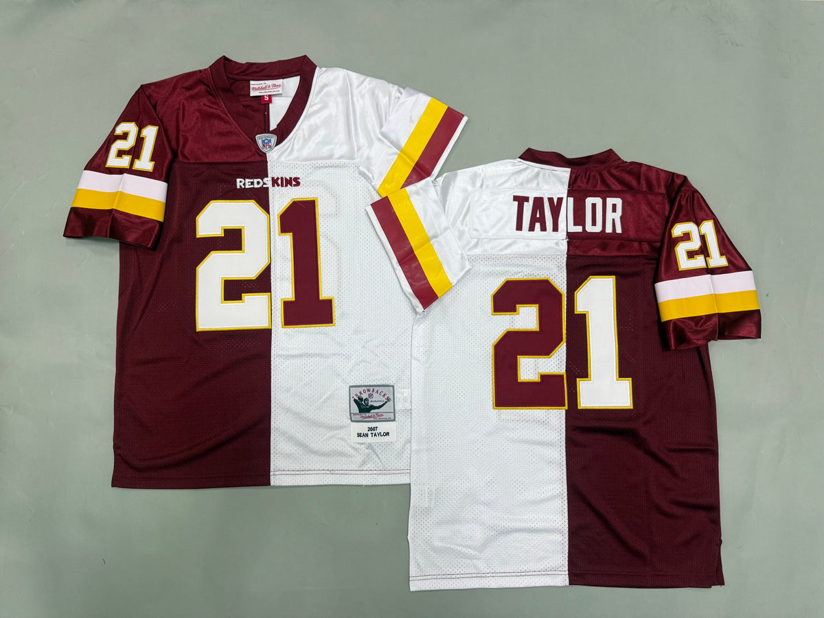 Mens Sean Taylor #21 Washington Commanders  Vintage Throwback Jersey