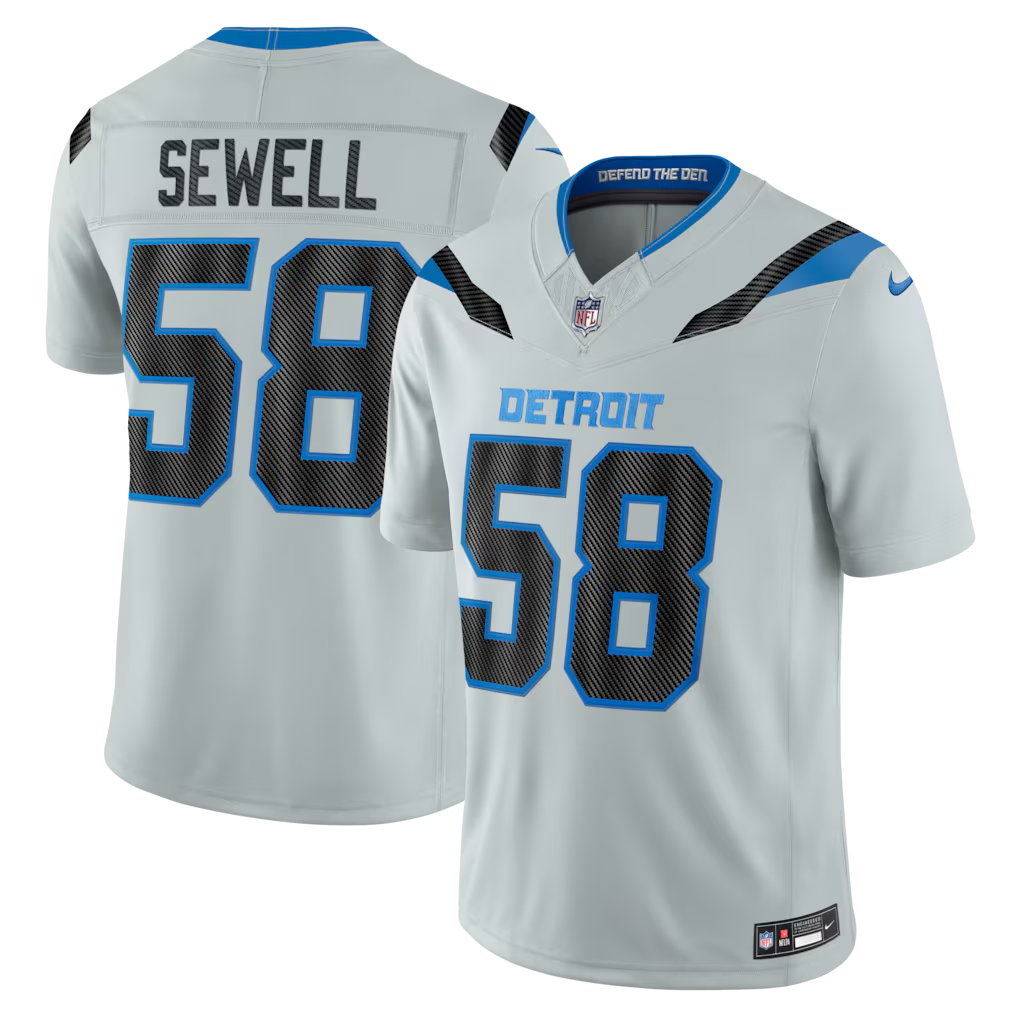 Men's Penei Sewell #58 Detroit Lions 2026 Rivalries Collection Limited Jersey