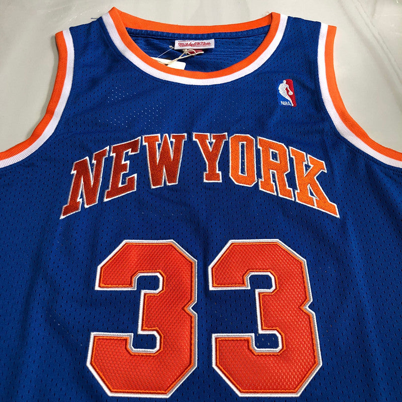 New York Knicks Patrick Ewing #33 1985 Throwback Jersey - Dense Embroidery