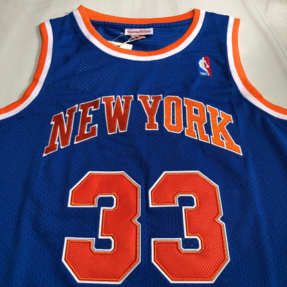 New York Knicks Patrick Ewing #33 1985 Throwback Jersey - Dense Embroidery