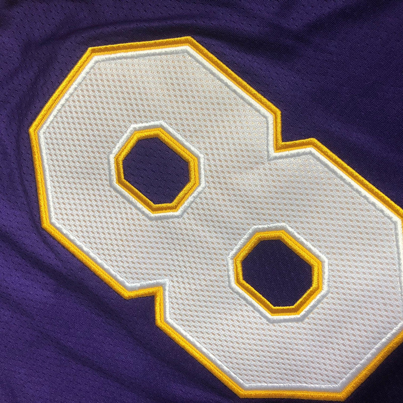 Los Angeles Lakers Kobe Bryant #8 Throwback Jersey - Dense Embroidery