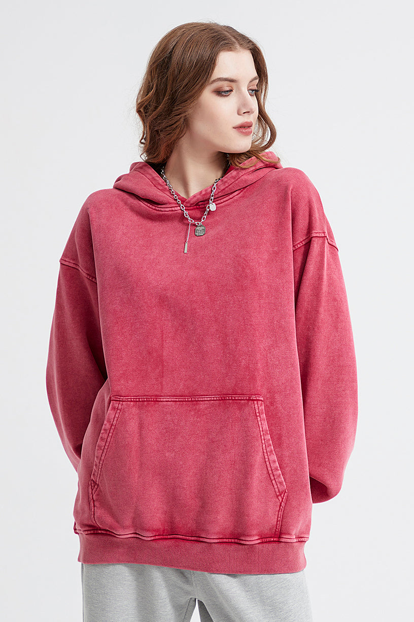 100% Cotton 420GSM Washed Vintage Hoodie