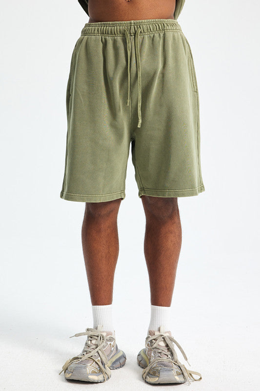 420GSM Pigment Dyed Washed Short
