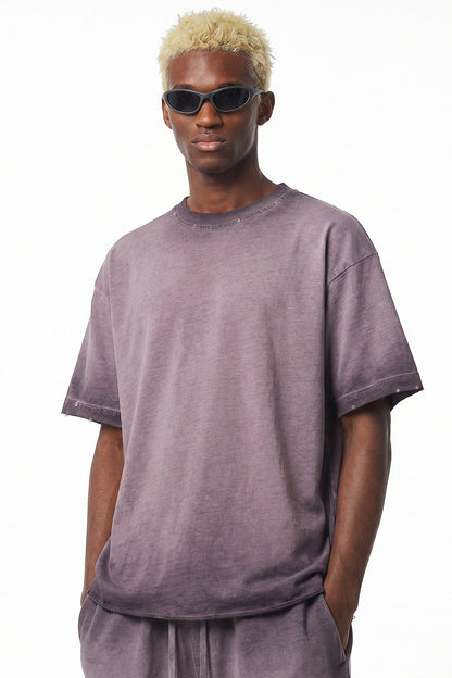 275GSM Distressed Sun Fade Tee