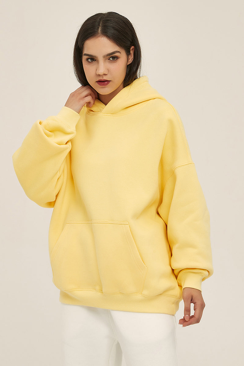 350GSM Fleece Solid Color Hoodie